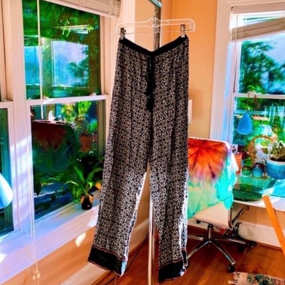 Sans Souci Egyptian Tribal Bohemian Hippie Flowy Pants Size S - Picture 1 of 5